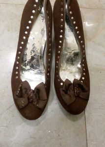 Brown Bow Ballerinas👡