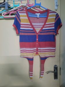 Forever 21 Tie Up Crop Top