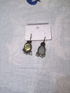 Yellow Stone Drop Earrings