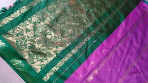 Pink Colour Pure Silk Saree