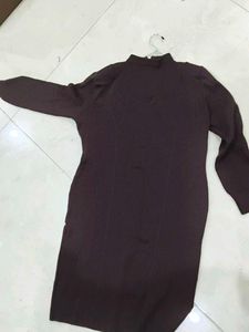 Brown wool Kurta tunic
