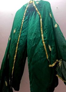 Beautiful Green Embroidery Suit 💚💛