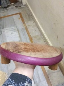Unique Wooden Chakla Without Belan.