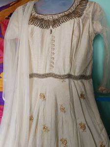 Cream Clr Long Gown
