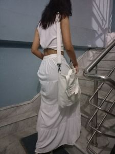 White Long Skirt