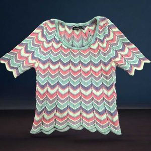 Cute Chevron Knit Top