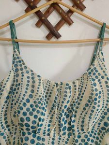 Cute Blue Polka Dot Mini Dress