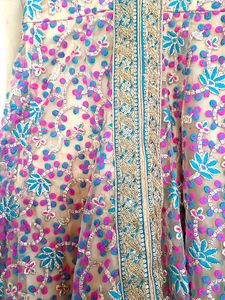 Full Embroidered Anarkali Kurta With Front Slit