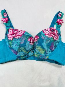 Floral Applique Bra