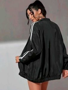 Striped Bomber Jacket