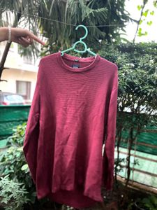 Burgundy Crewneck Sweater M