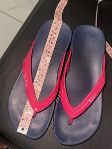 Pink &amp; Navy Flip Flops