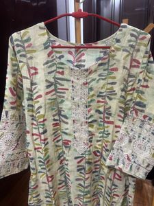 Green Elegant Printed Kurta Set