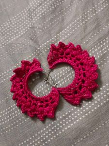 Crochet Hoop Earrings