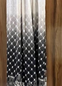Black &amp; White Ombre Maxi Dress