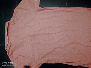 Peach Patterned Shirt