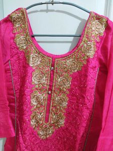 Pink Embroidered Salwar Suit