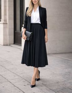 Black Midi Skirt