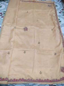 Chandan Color Silk Blend Saree