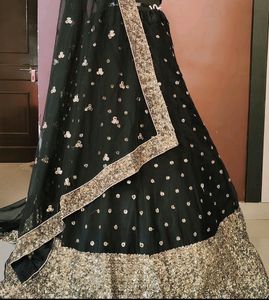 Black Sequence Lehnga