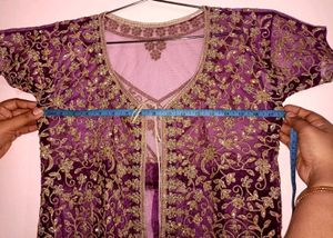 Transparent Ethnic Net Jacket Overcoat Kurti Shrug