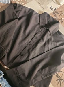 Black And White Combo Shirt