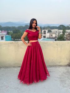 Red Lehenga Choli Set