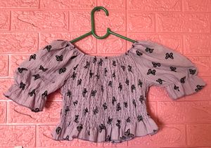 Lavender Crop Smoked Top (Women’s)