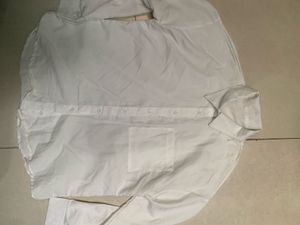 White branded Button-Down Shirt