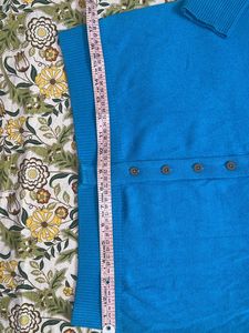 Women’s Blue Cardigan Sweater