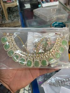 Green Kundan Jewelry Set