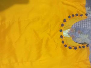 Midi Gold And Blue Colour 36&#34;Size