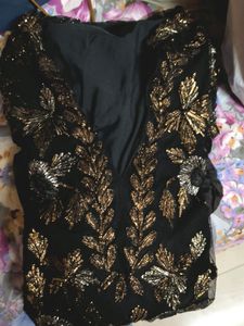 A Very Beautiful Net Suit With Jare Embroidery