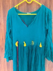 Boho Teal Dress