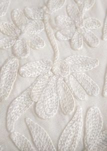 unstitched lemon yellow embroidery full suit piece