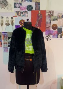 Black Faux Fur Jacket Very Soft