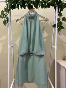 Mint Green Halter Dress