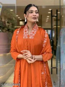 Elegant Orange Kurta Set