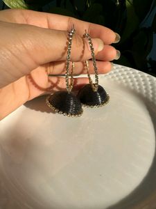 Ring Jhumkas 🖤✨, Water Resistant