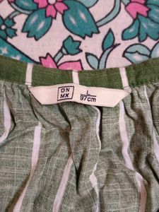 Striped Embroidered Top