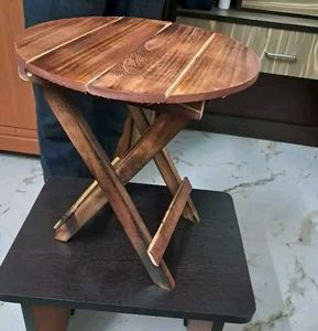 Wooden Folding Stool for decoration