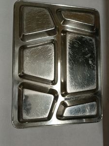 One Big Size Thali With 6 Compartments