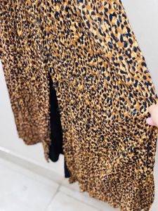 Leopard Print Midi Dress