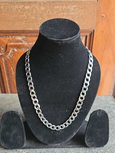 Silver Chain Necklace Anti Tarnish