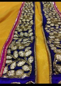 Yellow Embroidered Anarkali Dress
