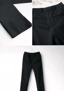 Black Straight Leg Trousers