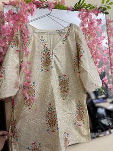 Mustard Short kurti