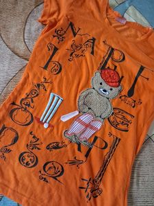 Cute Orange Graphic Tee