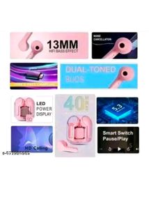 Pink Wireless Earbuds