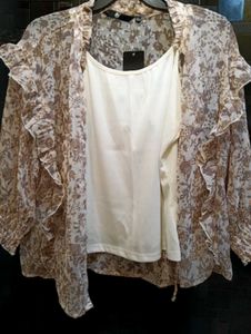 Floral Ruffle Top